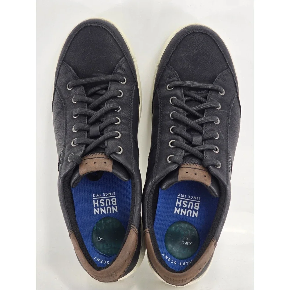 Men's Nunn Bush KORE City Walk Oxford Sneaker Lace Up Black Used‎ Sz 10.5 M